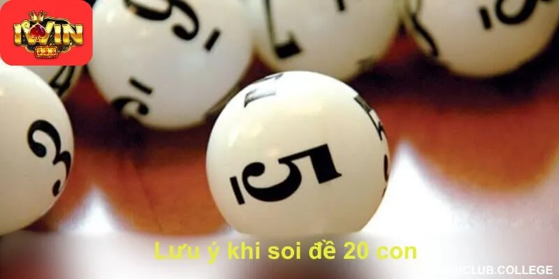 Lưu ý khi soi đề 20 con